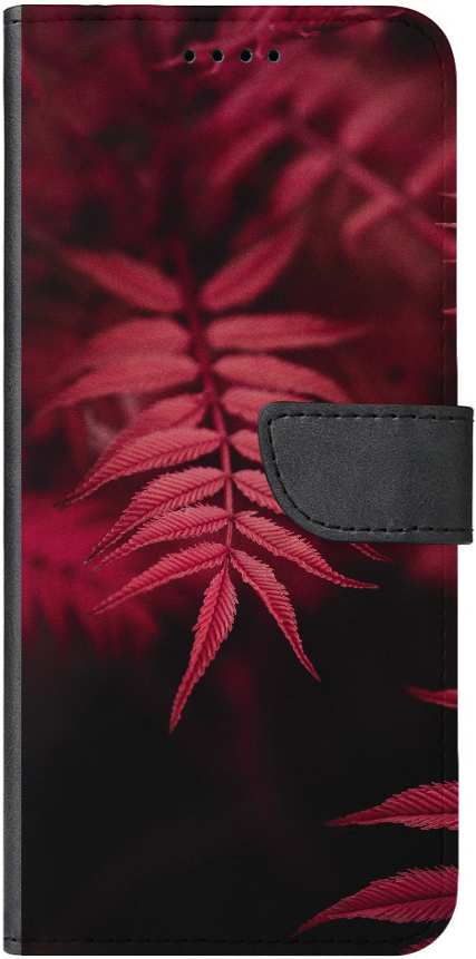 red leaves in close up photography